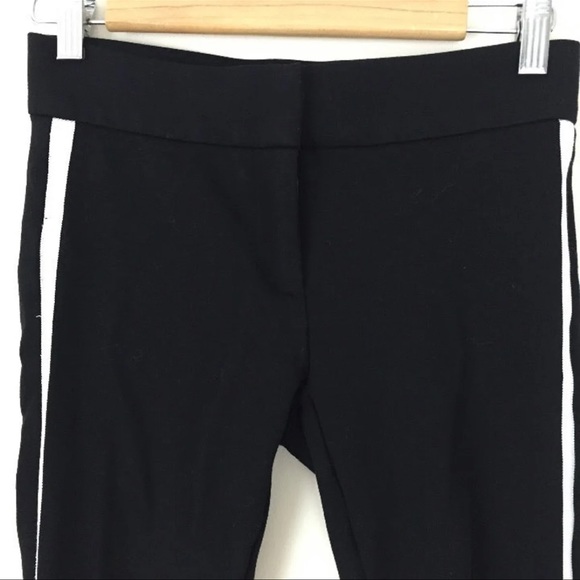 LOFT Black White Side Stripe Skinny Leg Jegging Pants - Picture 5 of 10